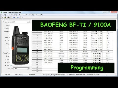 Baofeng Bf T1 Programming Software